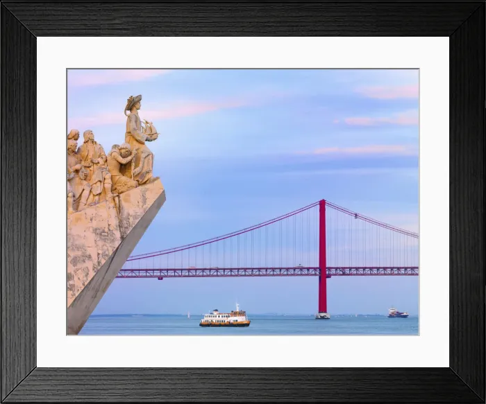 Framed Print : Portugal, Lisbon, Belem, Monument to the Discoveries (Padrao dos Descobrimentos Framed Print : Portugal, Lisbon, Belem, Monument to the Discoveries (Padrao dos Descobrimentos