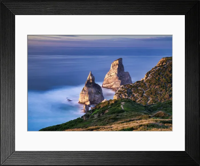 Framed Print : Sea Stacks at Praia da Ursa, Ursa Beach, Colares, Sintra, Portugal Framed Print : Sea Stacks at Praia da Ursa, Ursa Beach, Colares, Sintra, Portugal