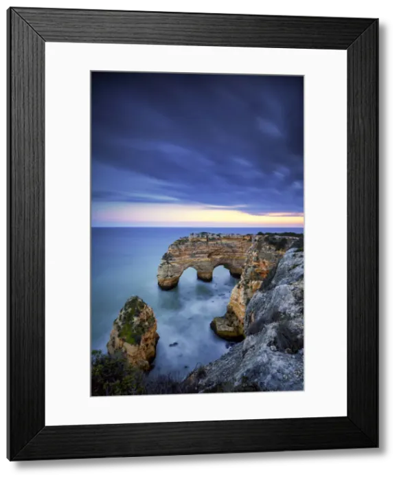 Framed Print : Double Sea Arch, Praia da Marinha, Caramujeira, Lagoa, Algarve, Portugal Framed Print : Double Sea Arch, Praia da Marinha, Caramujeira, Lagoa, Algarve, Portugal