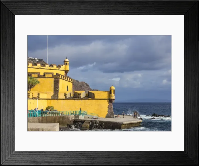 Framed Print : Portugal, Madeira, Funchal, Sao Tiago Fort Framed Print : Portugal, Madeira, Funchal, Sao Tiago Fort