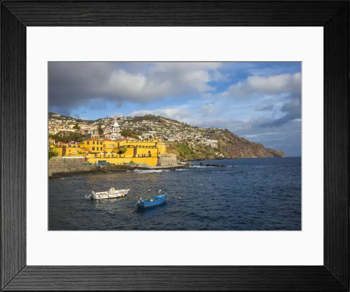 Framed Print : Portugal, Madeira, Funchal, View of Sao Tiago Fort Framed Print : Portugal, Madeira, Funchal, View of Sao Tiago Fort