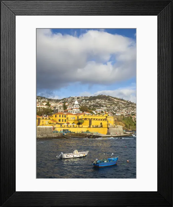 Framed Print : Portugal, Madeira, Funchal, View of Sao Tiago Fort Framed Print : Portugal, Madeira, Funchal, View of Sao Tiago Fort