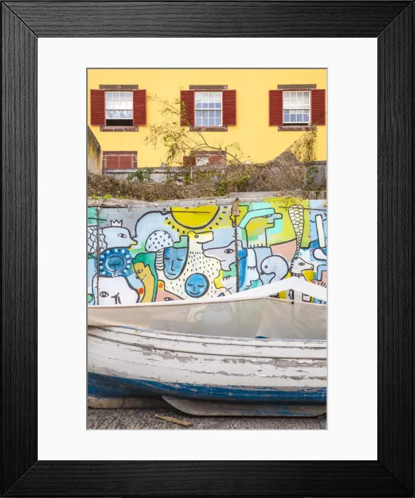 Framed Print : Portugal, Madeira, Funchal, Painted doors in Rue Da Santa Maria Framed Print : Portugal, Madeira, Funchal, Painted doors in Rue Da Santa Maria