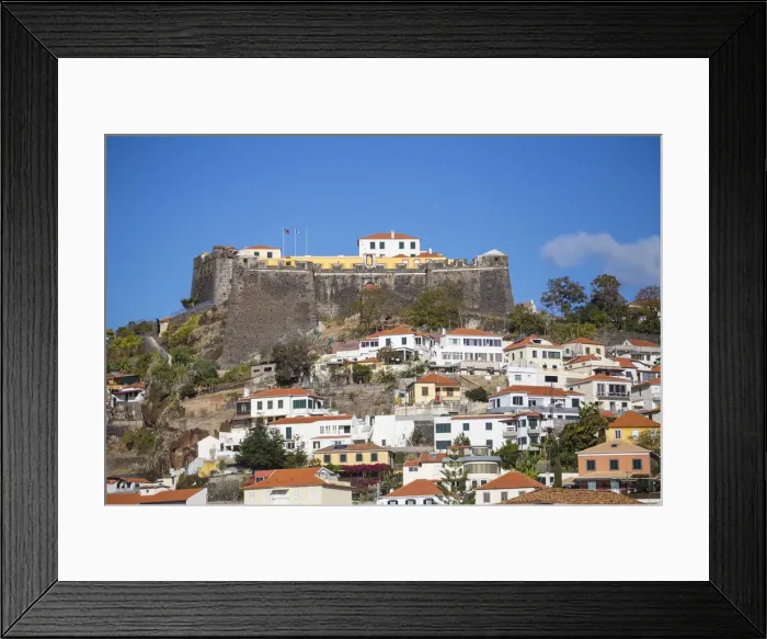 Framed Print : Portugal, Madeira, Funchal, View towards Sao Joao Fort Framed Print : Portugal, Madeira, Funchal, View towards Sao Joao Fort