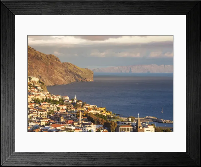 Framed Print : Portugal, Madeira, Funchal, View of city Framed Print : Portugal, Madeira, Funchal, View of city