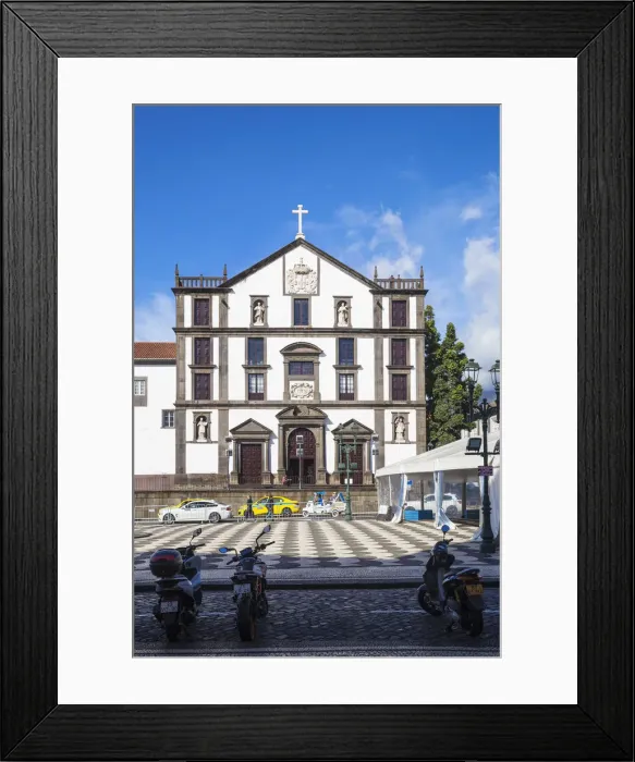 Framed Print : Portugal, Madeira, Funchal, Town Hall Square, Jesuits college Framed Print : Portugal, Madeira, Funchal, Town Hall Square, Jesuits college