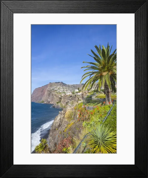 Framed Print : Portugal, Madeira, Funchal, Camara de Lobos, looking towards the cliffs of Cabo Girao Framed Print : Portugal, Madeira, Funchal, Camara de Lobos, looking towards the cliffs of Cabo Girao