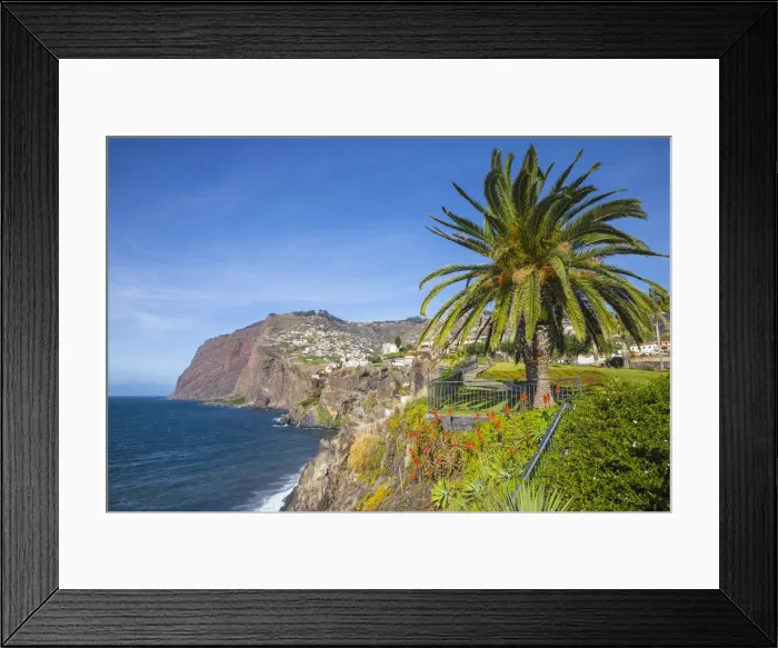 Framed Print : Portugal, Madeira, Funchal, Camara de Lobos, looking towards the cliffs of Cabo Girao Framed Print : Portugal, Madeira, Funchal, Camara de Lobos, looking towards the cliffs of Cabo Girao