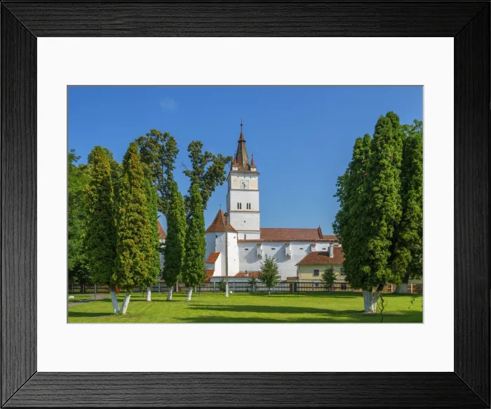 Framed Print : Fortified church of Harman, Transylvania, Romania Framed Print : Fortified church of Harman, Transylvania, Romania