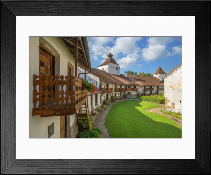 Framed Print : Fortified church of Harman, Transylvania, Romania Framed Print : Fortified church of Harman, Transylvania, Romania