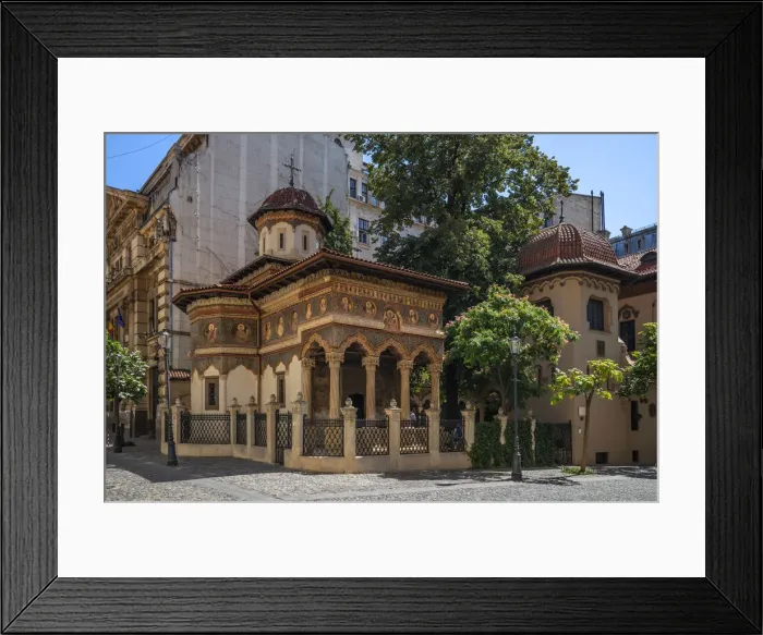 Framed Print : Stavropoleos monastery, Bucharest, Walachia, Romania