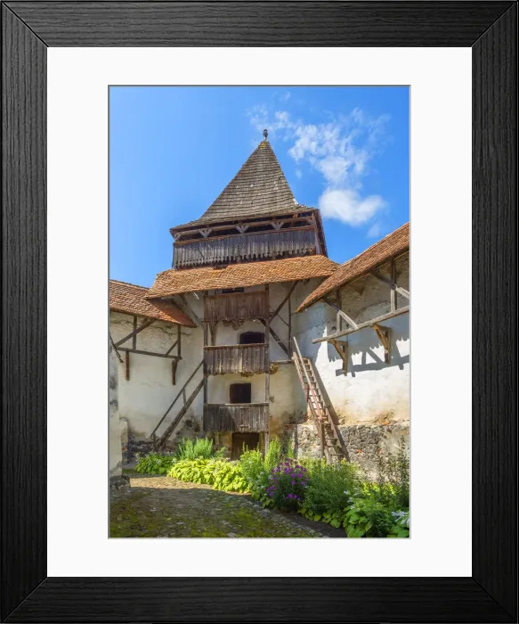 Framed Print : Fortified church of Homorod, Transylvania, Romania Framed Print : Fortified church of Homorod, Transylvania, Romania