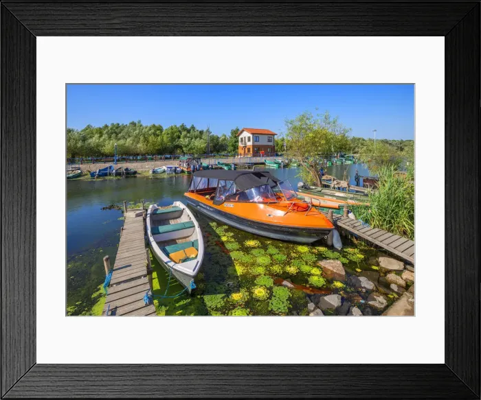 Framed Print : Harbour of Saint George, Danube Delta, Dobrudscha, Romania Framed Print : Harbour of Saint George, Danube Delta, Dobrudscha, Romania