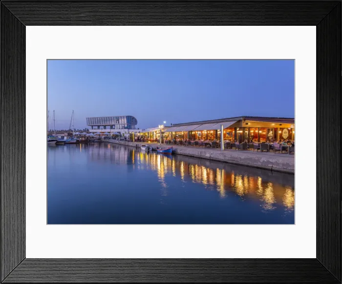 Framed Print : Tomis Tourist Port, waterfront cafes, Constanta, Dobrudscha, Romania Framed Print : Tomis Tourist Port, waterfront cafes, Constanta, Dobrudscha, Romania