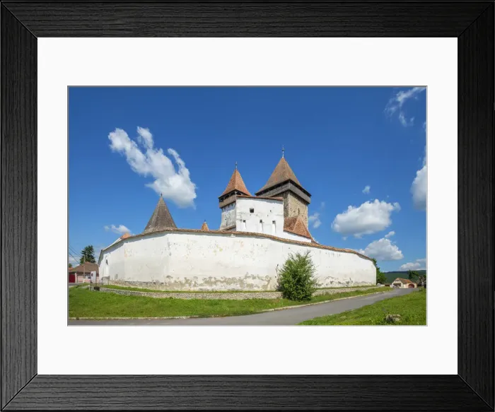 Framed Print : Fortified church of Homorod, Transylvania, Romania