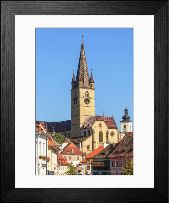 Framed Print : Protestant City Church, Sibiu, Transylvania, Romania Framed Print : Protestant City Church, Sibiu, Transylvania, Romania