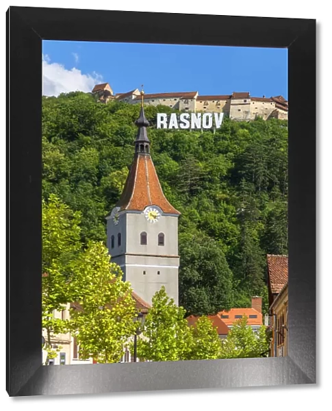 Rasnov with Rasnov castle, Transylvania, Romania