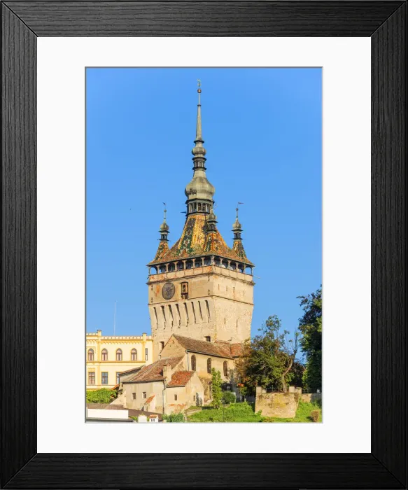 Framed Print : The Clock Tower, Unesco World Heritage Site, Sighisoara, Transylvania, Romania Framed Print : The Clock Tower, Unesco World Heritage Site, Sighisoara, Transylvania, Romania