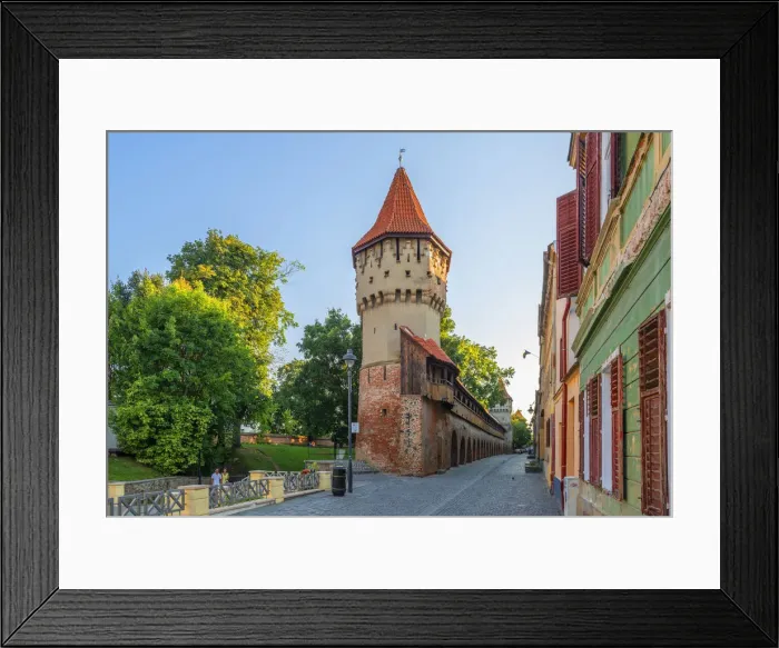 Framed Print : Turnul Dulgherilor, Carpenters tower, Sibiu, Transylvania, Romania Framed Print : Turnul Dulgherilor, Carpenters tower, Sibiu, Transylvania, Romania