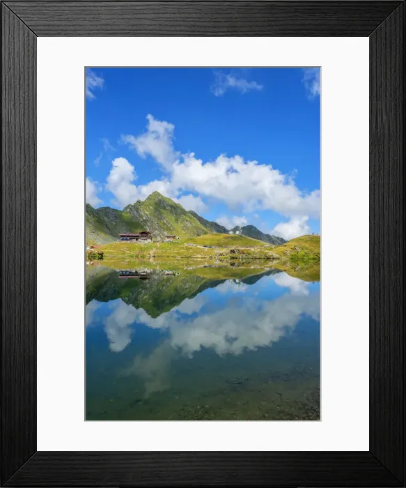 Framed Print : Balea lake at Transfagarasan road, Transylvania, Romania Framed Print : Balea lake at Transfagarasan road, Transylvania, Romania