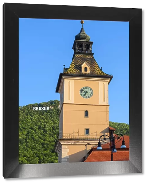 Former council house clock tower, Brasov, Transylvania, Romania