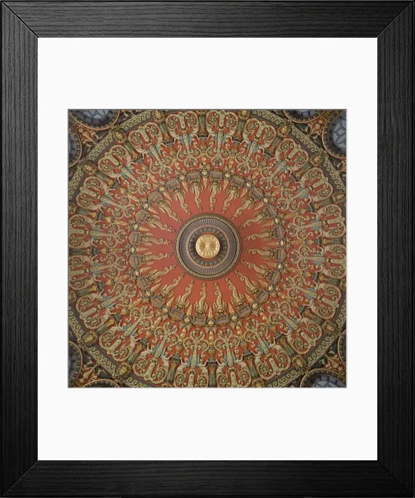Framed Print : Ceiling of Romanian Athenaeum Concert Hall, Bucharest, Romania