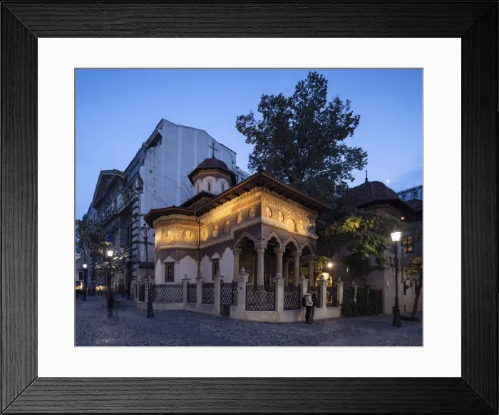 Framed Print : Stavropoleos Monastery and Church, Bucharest, Romania Framed Print : Stavropoleos Monastery and Church, Bucharest, Romania