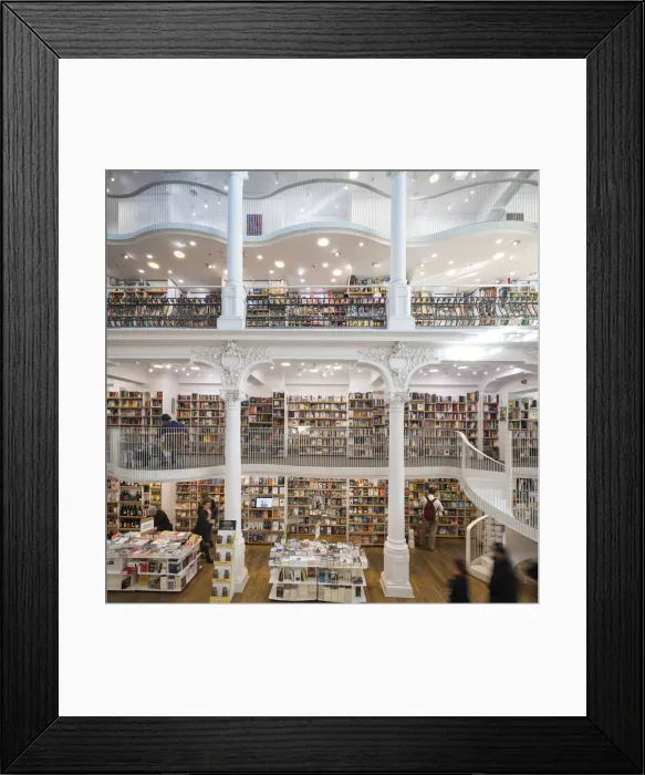 Framed Print : Interior of Carturesti Carusel Book Shop, Bucharest, Romania Framed Print : Interior of Carturesti Carusel Book Shop, Bucharest, Romania
