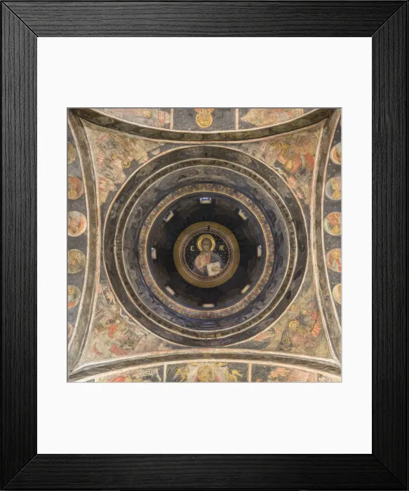 Framed Print : The painted ceiling of Stavropoleos Monastery and Church, Bucharest, Romania Framed Print : The painted ceiling of Stavropoleos Monastery and Church, Bucharest, Romania