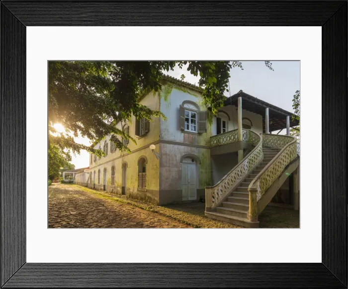 Framed Print : Africa, SA£o Toma and Principe. Beautiful main building of Roca Sundy on Principe Island Framed Print : Africa, SA£o Toma and Principe. Beautiful main building of Roca Sundy on Principe Island
