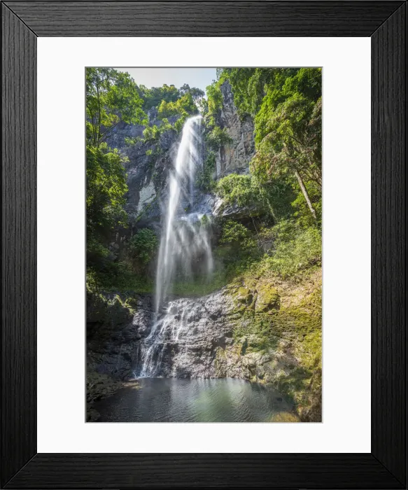 Framed Print : Africa, SA£o Toma and Principe. Waterfall cascata Oquepipi Framed Print : Africa, SA£o Toma and Principe. Waterfall cascata Oquepipi