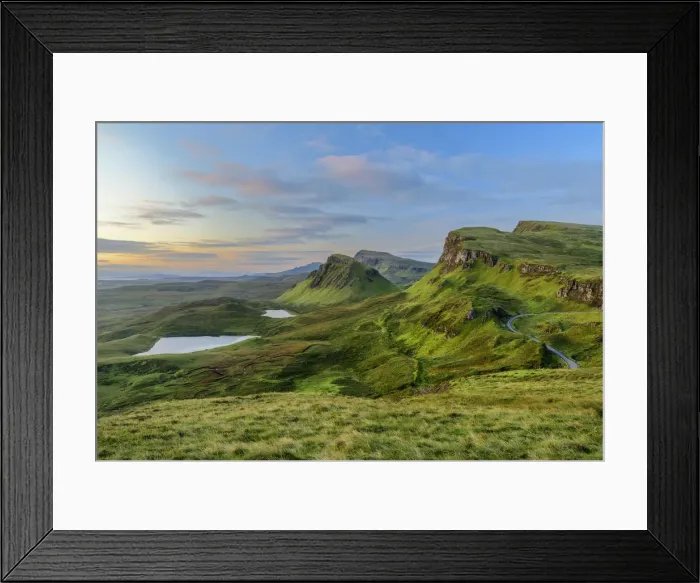 Framed Print : United Kingdon, Scotland, Isle of Skye, Quiraing escarpment Framed Print : United Kingdon, Scotland, Isle of Skye, Quiraing escarpment