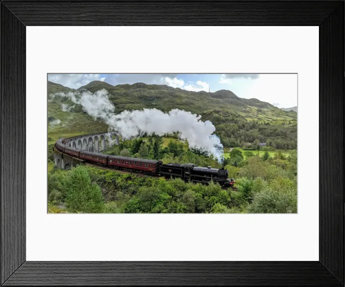 Framed Print : United Kingdom, Scotland, Harry Potter train, Jacobite steam train and Glenfinnan viaduct Framed Print : United Kingdom, Scotland, Harry Potter train, Jacobite steam train and Glenfinnan viaduct