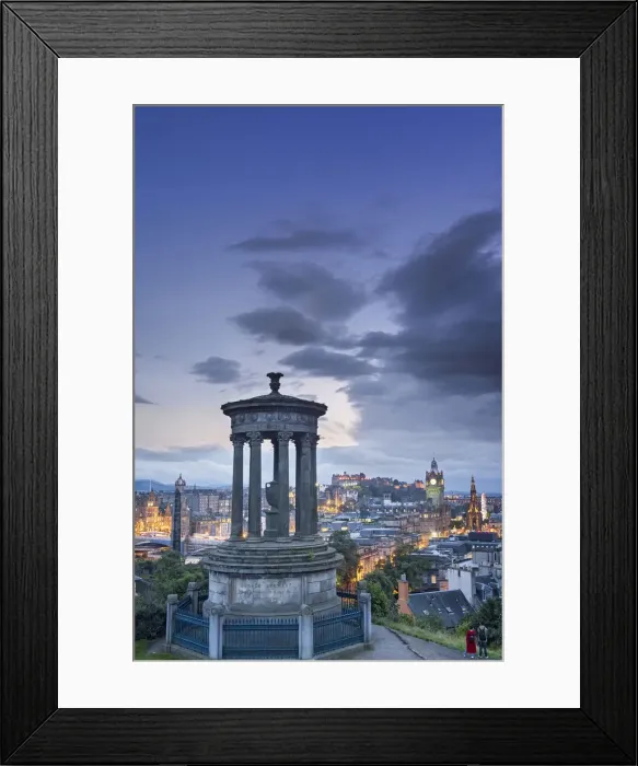 Framed Print : United Kingdom, Scotland, Edinburgh, view from Calton Hill with the Dugald Stewart Framed Print : United Kingdom, Scotland, Edinburgh, view from Calton Hill with the Dugald Stewart