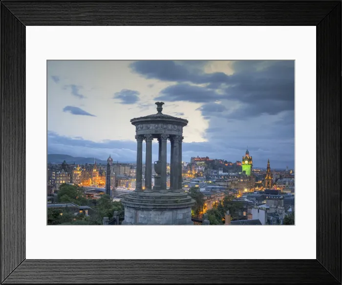 Framed Print : United Kingdom, Scotland, Edinburgh, view from Calton Hill with the Dugald Stewart Framed Print : United Kingdom, Scotland, Edinburgh, view from Calton Hill with the Dugald Stewart