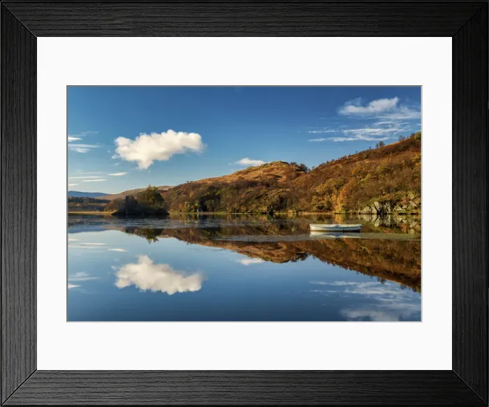 Framed Print : Loch Dochart Reflections, near Crianlarich, Stirling, Scotland