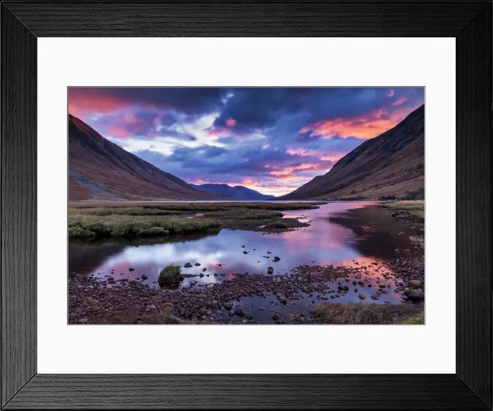 Framed Print : Loch Etive at Sunset, Highlands, Scotland Framed Print : Loch Etive at Sunset, Highlands, Scotland