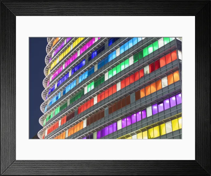 Framed Print : Kookmin Bank building at dusk, Seoul, South Korea Framed Print : Kookmin Bank building at dusk, Seoul, South Korea