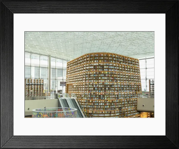 Framed Print : Starfield Library in COEX Mall, Seoul, South Korea