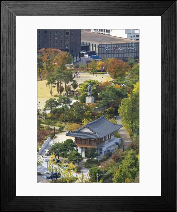 Framed Print : Namsan Baekbeom Park, Seoul, South Korea Framed Print : Namsan Baekbeom Park, Seoul, South Korea