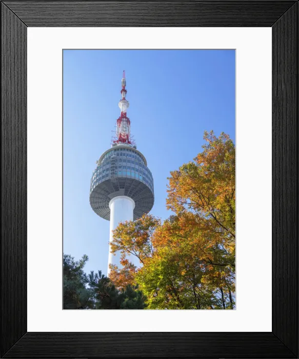 Framed Print : Seoul Tower in Namsan Park, South Korea Framed Print : Seoul Tower in Namsan Park, South Korea