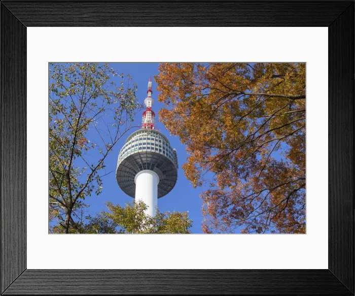 Framed Print : Seoul Tower in Namsan Park, South Korea Framed Print : Seoul Tower in Namsan Park, South Korea