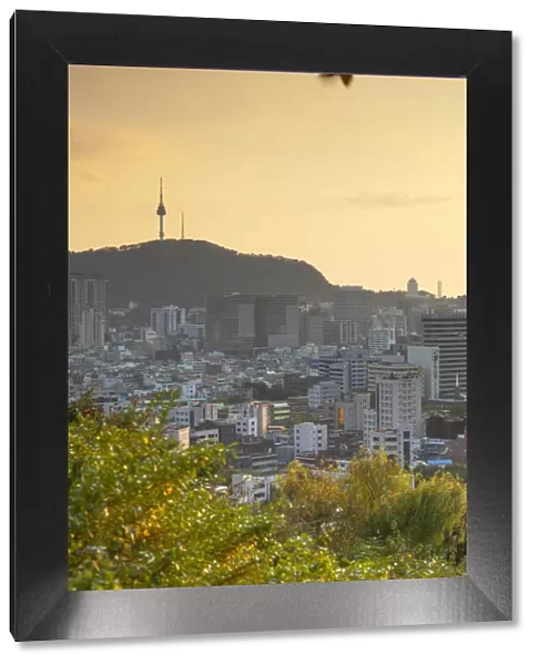 View of Seoul and Seoul Tower, South Korea