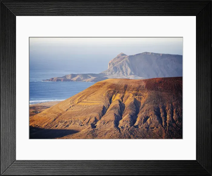 Framed Print : Mirador del Rio viewpoint in Lanzarote, Canaries. La Graciosa island on background Framed Print : Mirador del Rio viewpoint in Lanzarote, Canaries. La Graciosa island on background