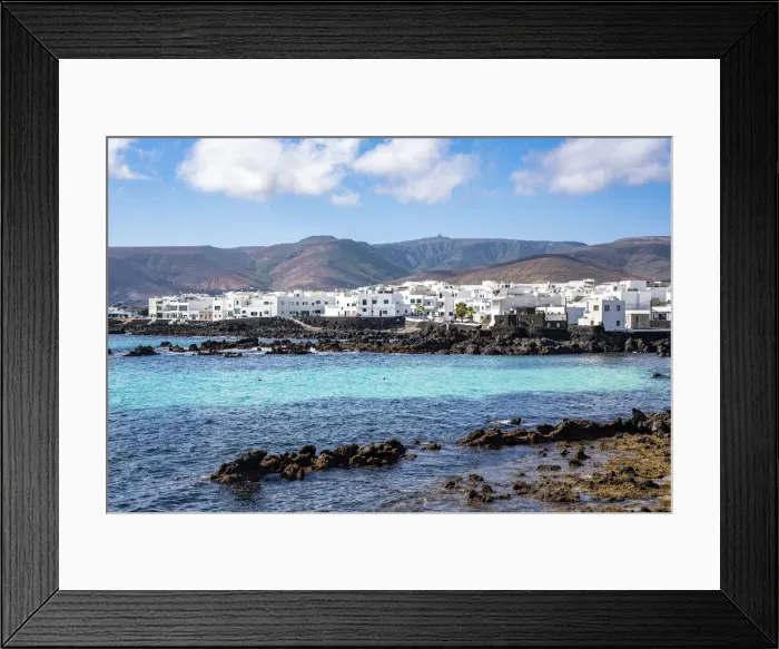 Framed Print : Punta Mujeres, town in Lanzarote north east coast, Canary Islands Framed Print : Punta Mujeres, town in Lanzarote north east coast, Canary Islands