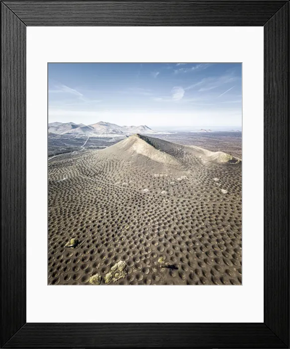 Framed Print : La Geria volcanic landscape with vineyards, Lanzarote, Canary Islands, Spain Framed Print : La Geria volcanic landscape with vineyards, Lanzarote, Canary Islands, Spain