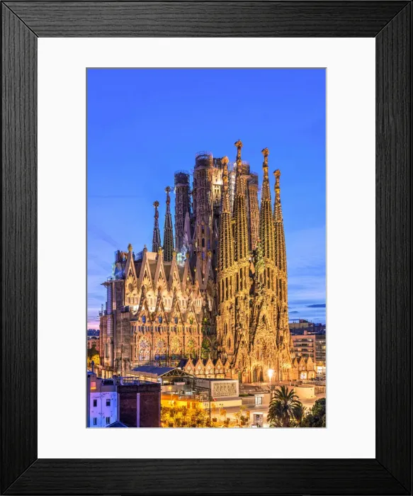 Framed Print : Sagrada Familia basilica church, Nativity facade, Barcelona, Catalonia, Spain Framed Print : Sagrada Familia basilica church, Nativity facade, Barcelona, Catalonia, Spain