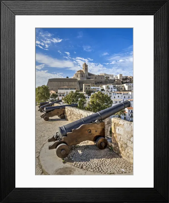 Framed Print : Cathedral and old town skyline, Dalt Vila, Ibiza, Balearic Islands, Spain Framed Print : Cathedral and old town skyline, Dalt Vila, Ibiza, Balearic Islands, Spain