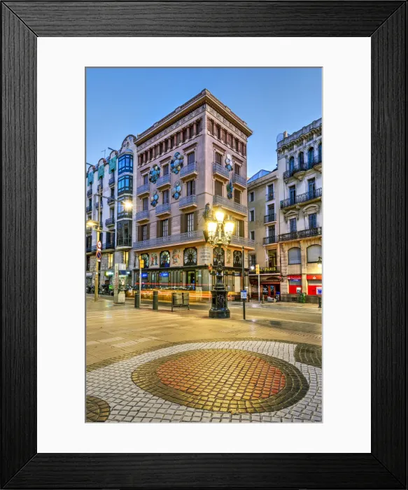 Framed Print : Casa Bruno Cuadros building, Rambla pedestrian street, Barcelona, Catalonia, Spain Framed Print : Casa Bruno Cuadros building, Rambla pedestrian street, Barcelona, Catalonia, Spain