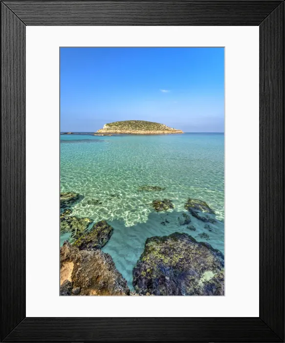 Framed Print : Cala Comte beach, Ibiza, Balearic Islands, Spain Framed Print : Cala Comte beach, Ibiza, Balearic Islands, Spain